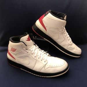 Nike Air Jordan Retro 644490-101 white leather sneakers Men size 12